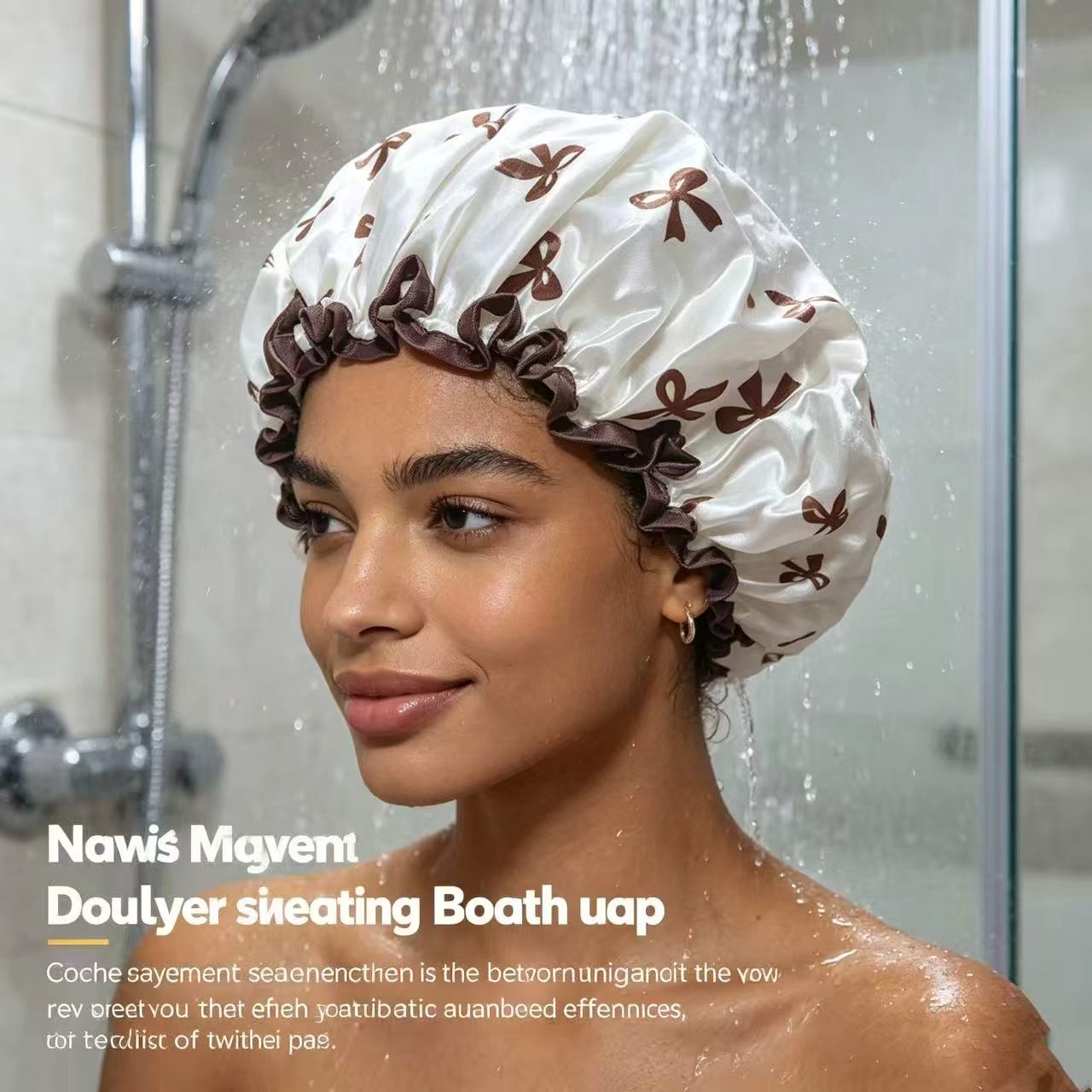 Hair Spa Wellness - Kadınlar için Fiyonklu Su Geçirmez Banyo